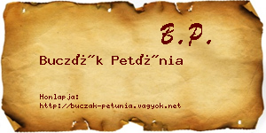 Buczák Petúnia névjegykártya